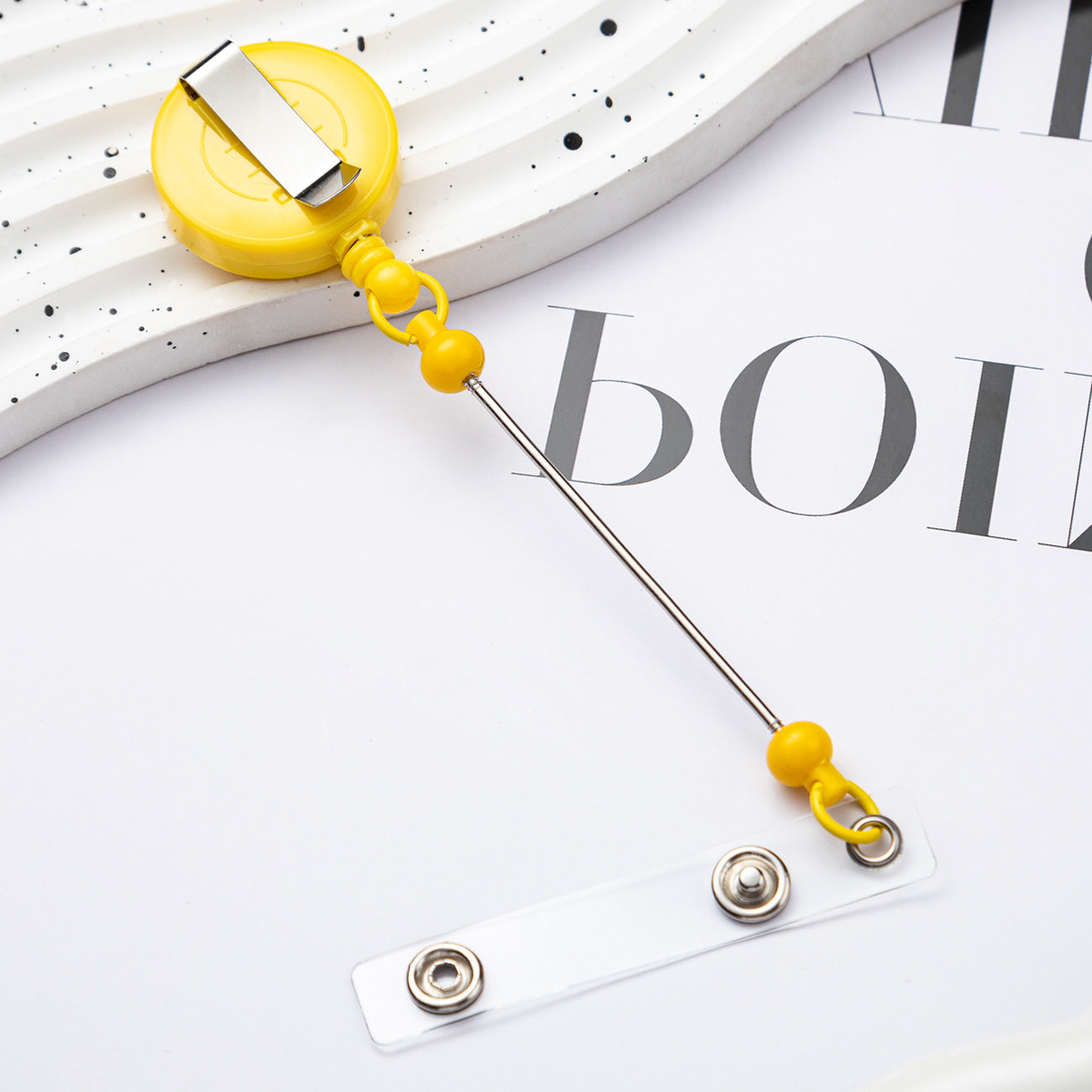 diy bead key chain retractable buckle
