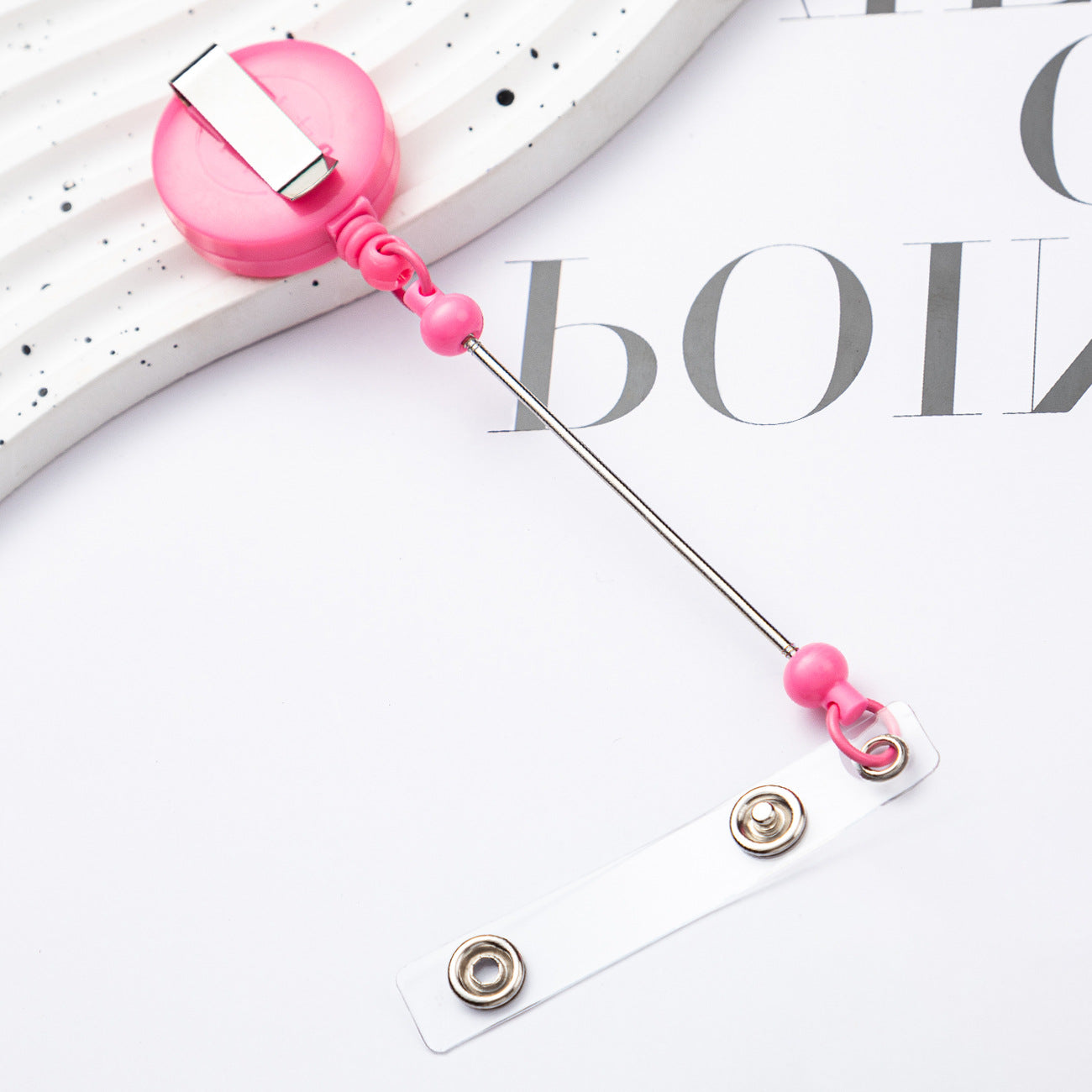 diy bead key chain retractable buckle