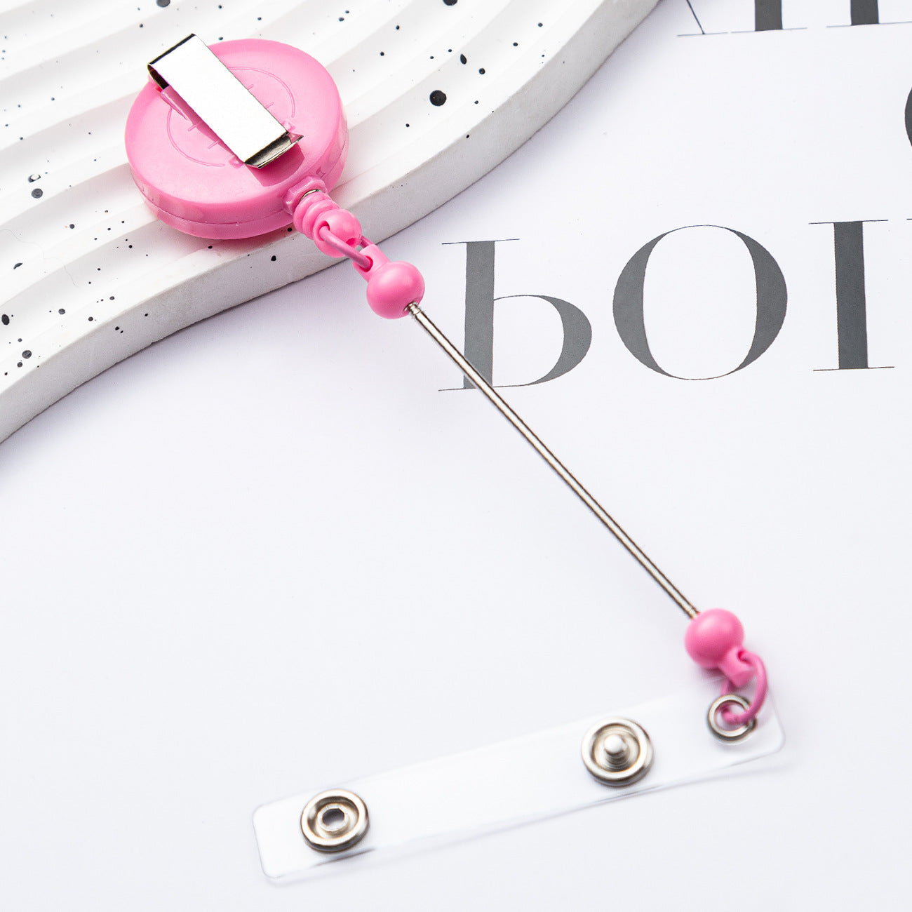 diy bead key chain retractable buckle