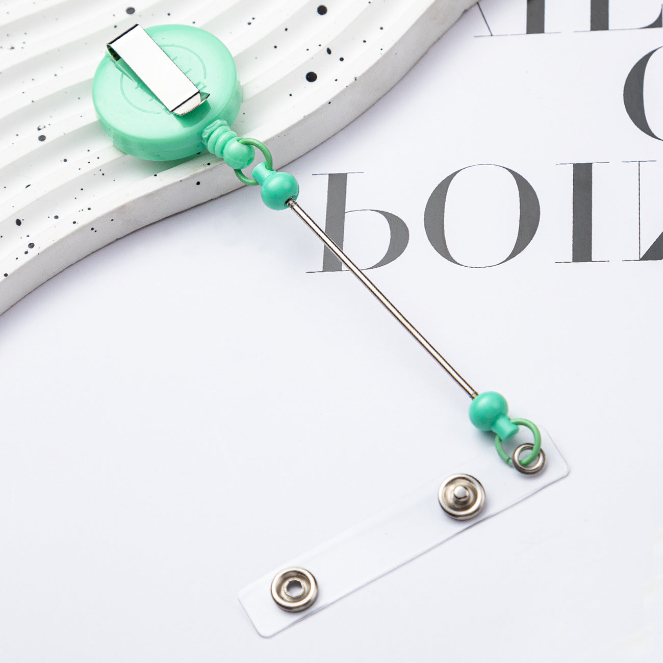 diy bead key chain retractable buckle