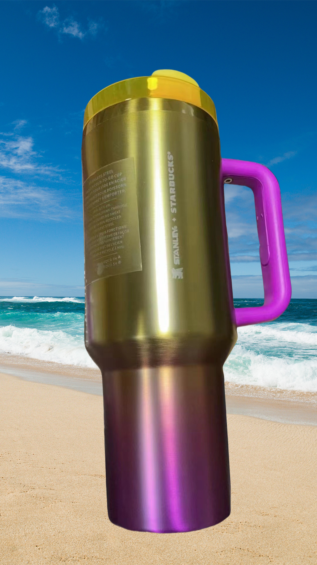 A4-Stanley Quencher H2.0 FlowState Stainless Steel Vacuum Insulated Tumbler with Lid and Straw for Water, Iced Tea or Coffee