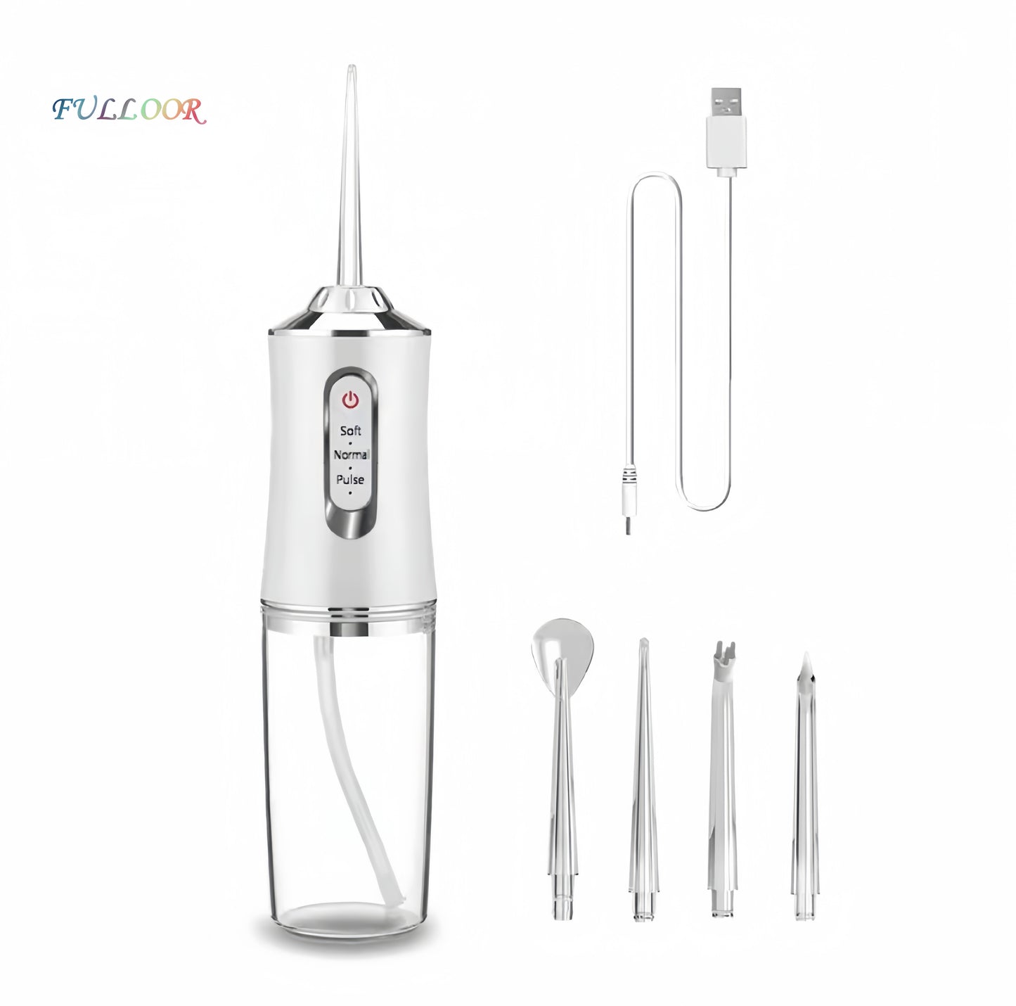 A1-portable burst water flosser powerful oral rine with cleaning modes and 4 jets cordless and effective tooth cleaning