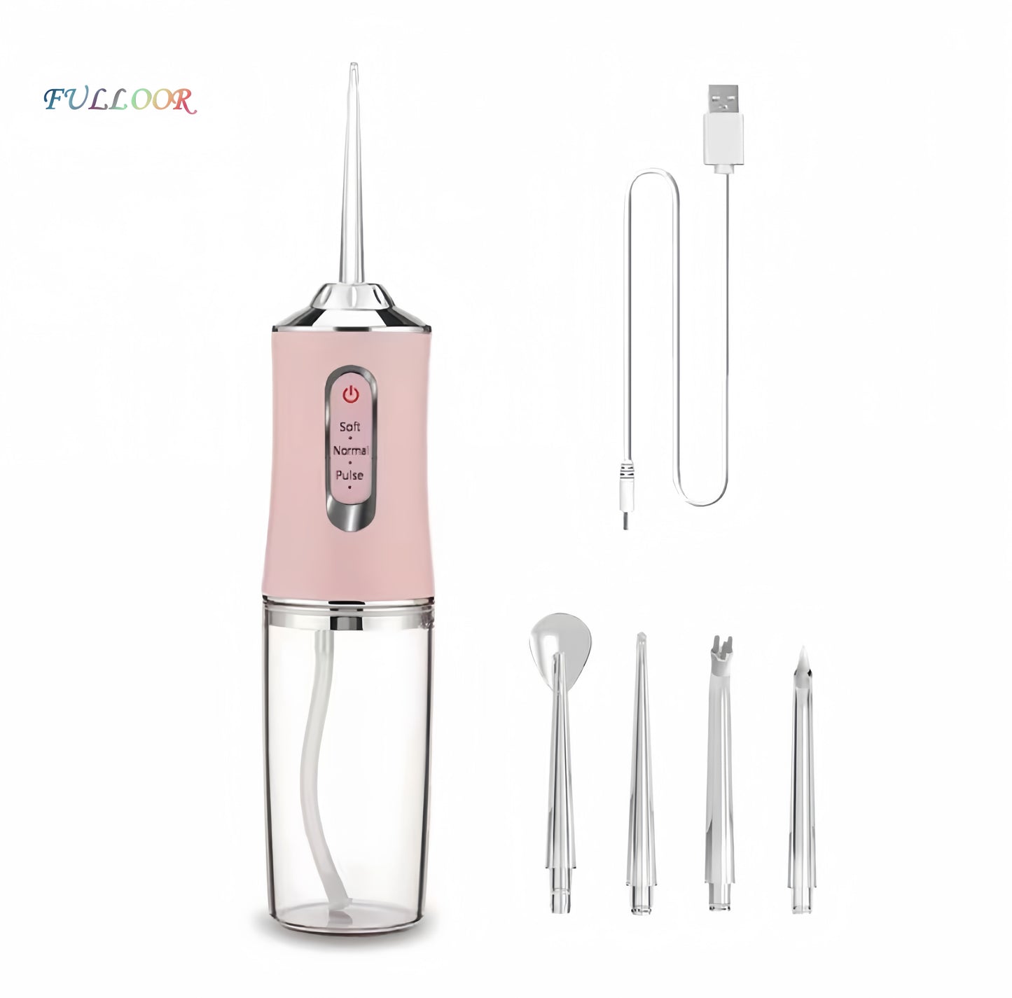 A1-portable burst water flosser powerful oral rine with cleaning modes and 4 jets cordless and effective tooth cleaning